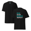 unisex-classic-tee-black-front-and-back-6a20fa9590772.jpg T-shirt unisexe Run Sled Burpee Repeat