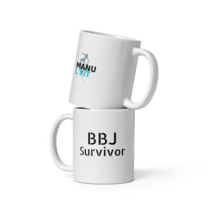 white-glossy-mug-white-11-oz-front-view-6a247cdba3bd3.jpg Mug Blanc Brillant BBJ SURVIVOR