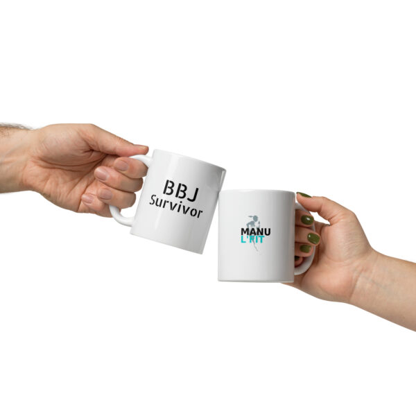 white-glossy-mug-white-11-oz-front-view-6a247cdba4aaf.jpg Mug Blanc Brillant BBJ SURVIVOR